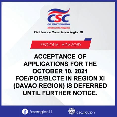 csc job portal region 11|Civil Service Commission Davao Region .